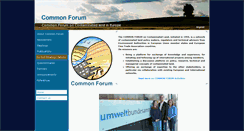 Desktop Screenshot of commonforum.eu