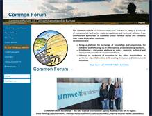 Tablet Screenshot of commonforum.eu